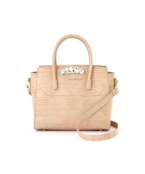 |with 10月号掲載|ビジューロイヤルトートバッグ(クロコ型押し)