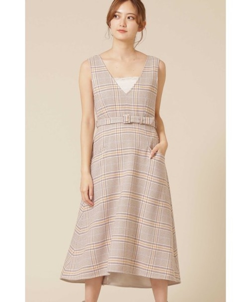 ソフトリバーチェックワンピース