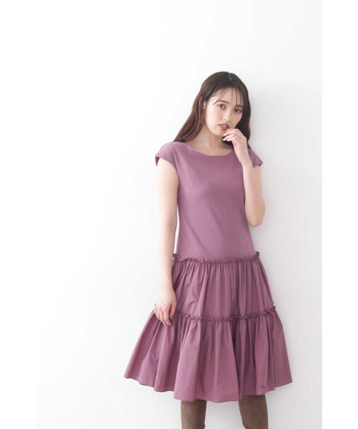 ◇タフタティアードTワンピース