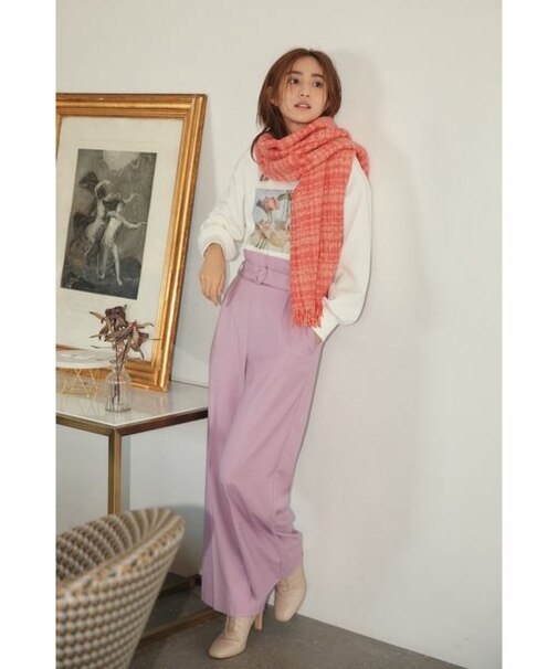 ｜美人百花 10月号掲載｜センタープレスカラーパンツ