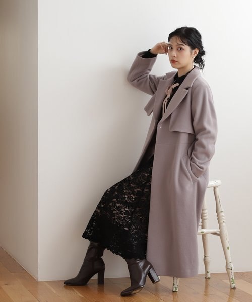 jill by jillstuart ライトモッサウールトレンチコート ライトモッサウールトレンチコート｜ジルバイジルスチュアートの