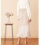 シフォン切替マーメイドスカート