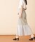 シフォン切替マーメイドスカート