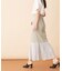 シフォン切替マーメイドスカート
