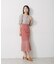 シフォン切替マーメイドスカート