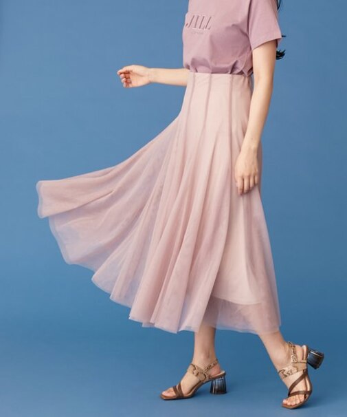 チュールボリュームスカート