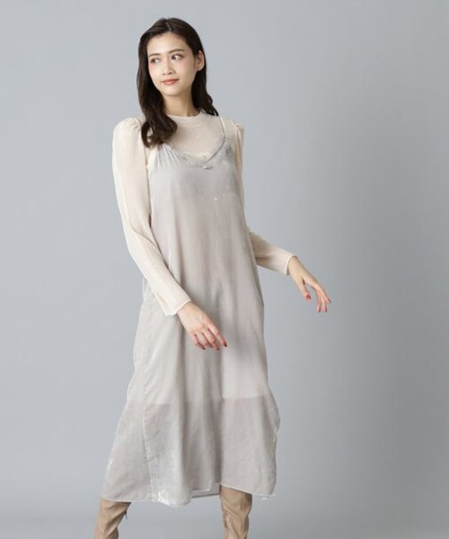 シアートップスキャミワンピースセット