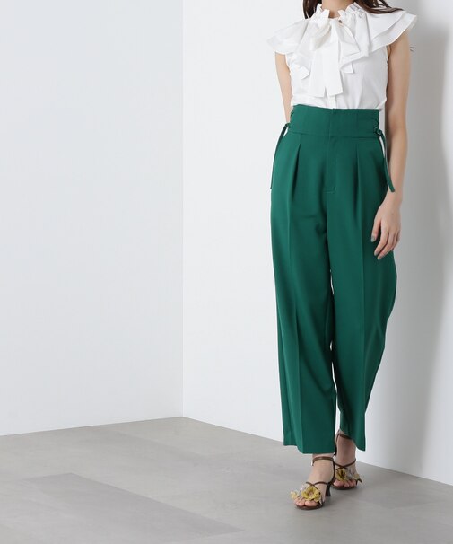 サイドベルトパンツ