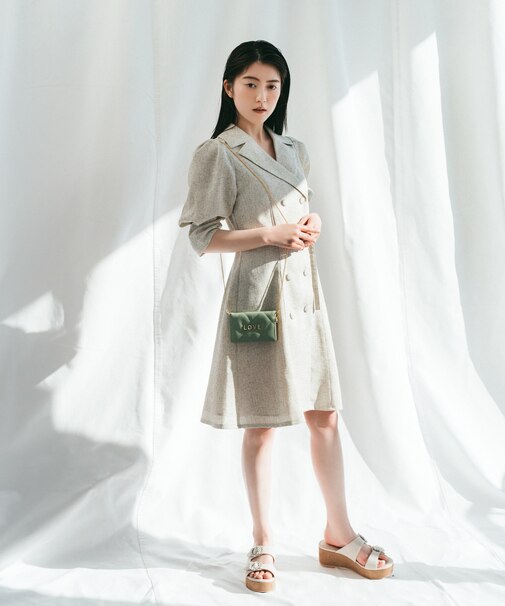 ツイードジャケットミニワンピース　WEB限定カラー：ブラック