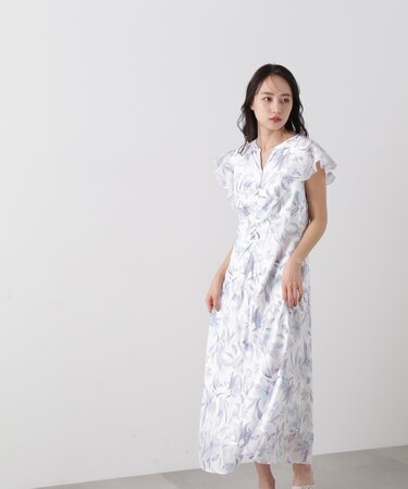 シアースイサイフラワープリントワンピース