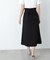 カラーリネンライクセミフレアスカート