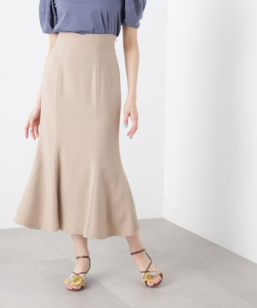 リネン調カラースカート