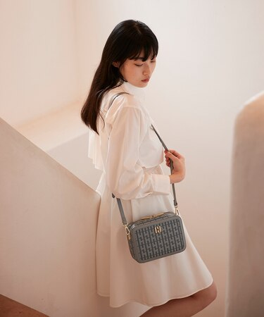 レイヤードミニシャツワンピース