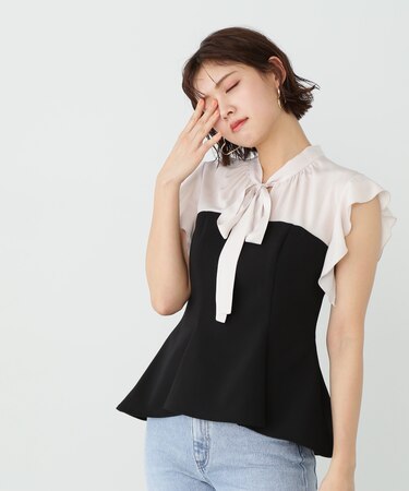 ブラウスドッキングビスチェ