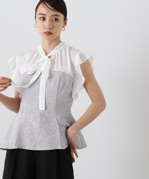 ブラウスドッキングビスチェ