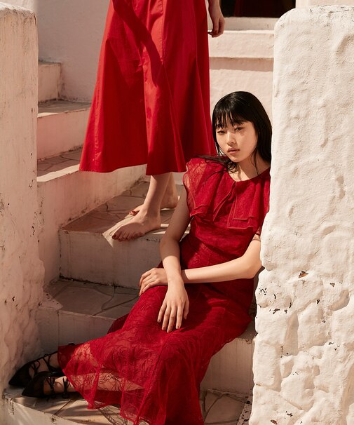 チュールエンブロイダリーシリーズ スカート