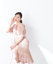 レースマーメイドドレス WEB限定カラー:ブルー