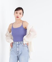 カップツキリブニットキャミソール