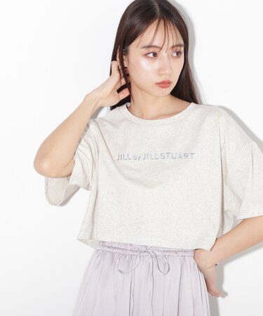 ショートボリュームロゴTシャツ