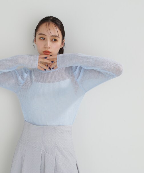 モヘアコンヘアリーシアートップス