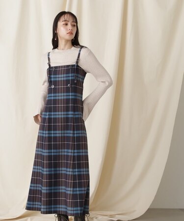 オリジナルタータンチェックワンピース
