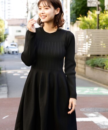 コウチクニットミニワンピース