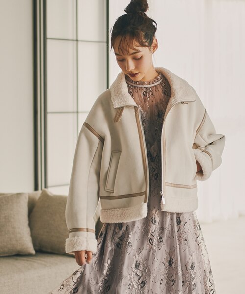 フェイクムートンフライトジャケット｜ジルバイジルスチュアートの通販