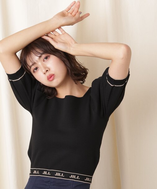 ロゴジャガードニット2