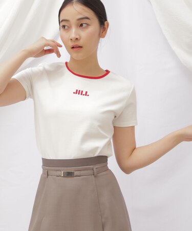 ◇オーガニックコットン　バイカラーシシュウロゴコンパクトＴシャ