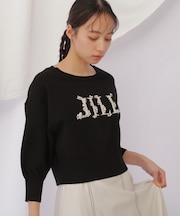 ロゴジャガードビジューニット