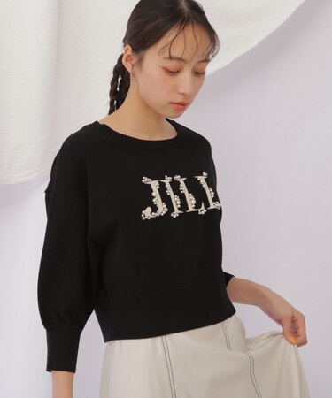 ロゴジャガードビジューニット