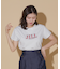 オーガニック刺繍ロゴTシャツ　