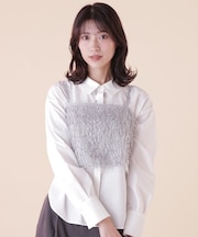 ストレッチファンシーヤーンビスチェ