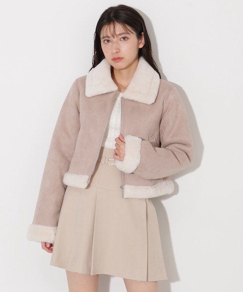 ジルバイジルスチュアートフェイクムートンジャケット ◇フェイクムートンジャケット｜ジルバイジルスチュアートの通販