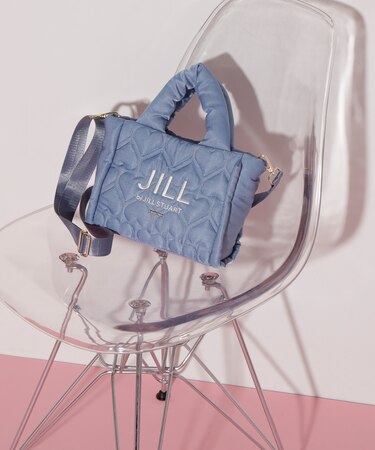 ハートパフトート　WEB限定カラー:ピンクレッド