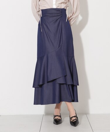ドレープティアードスカート