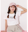 ショート丈刺繍ロゴTシャツオーガニックコットン