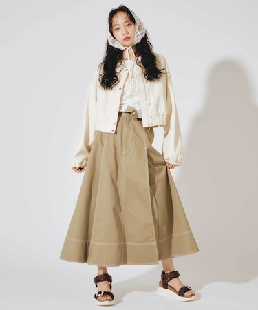 「Dickies × JILL by JILL STUART」別注ステッチロングスカート