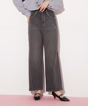 ハイウエストストレートデニムパンツ