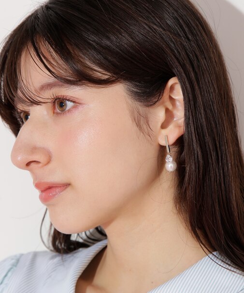 ドロップパールピアス
