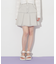 ボックスプリーツデニムミニスカート