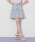 ボックスプリーツデニムミニスカート