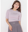 メタルプレートリブニット