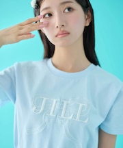 ビッグリボンロゴ刺繍Tシャツ