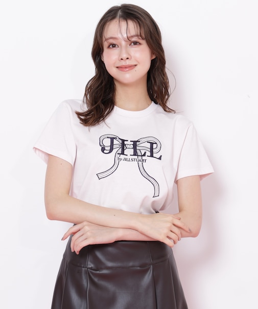 ビッグリボンロゴ刺繍Tシャツ