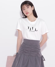 オーガニックコットンビジューロゴTシャツ