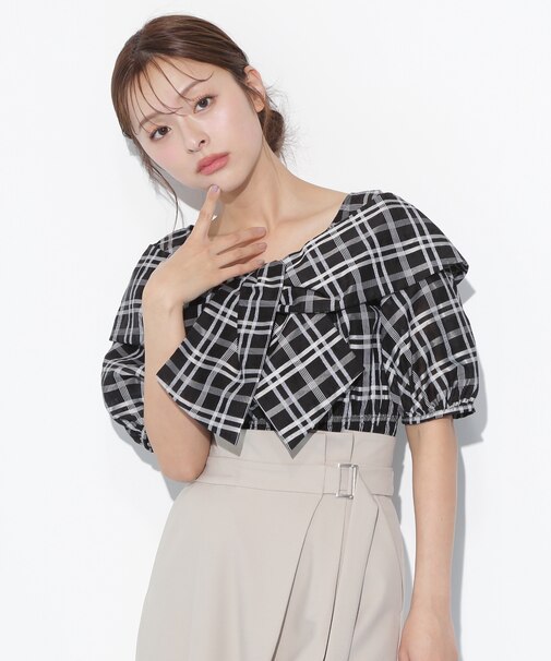 ビッグリボンブラウス