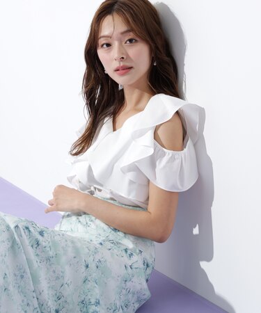 2wayフリルブラウス