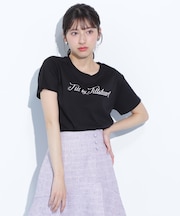 レタリングロゴTシャツ
