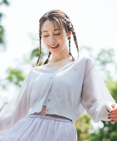 シャイニーシアーカーディガン